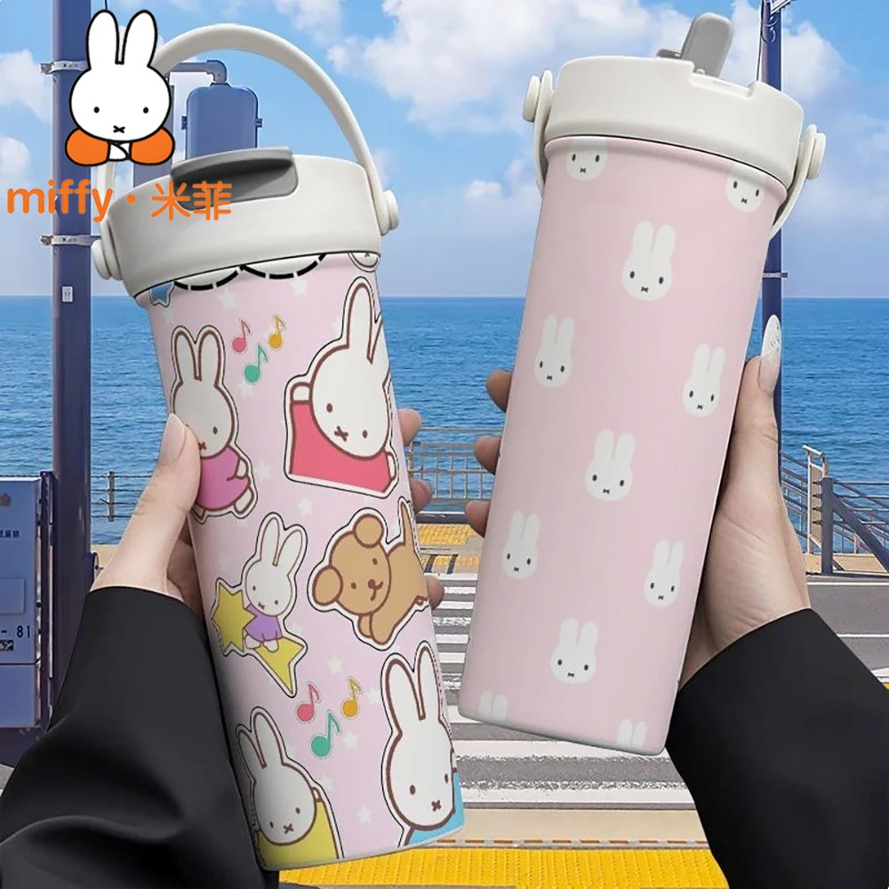 Coffee Tea Flask - Copo Térmico Portátil Miffy Rabbit com