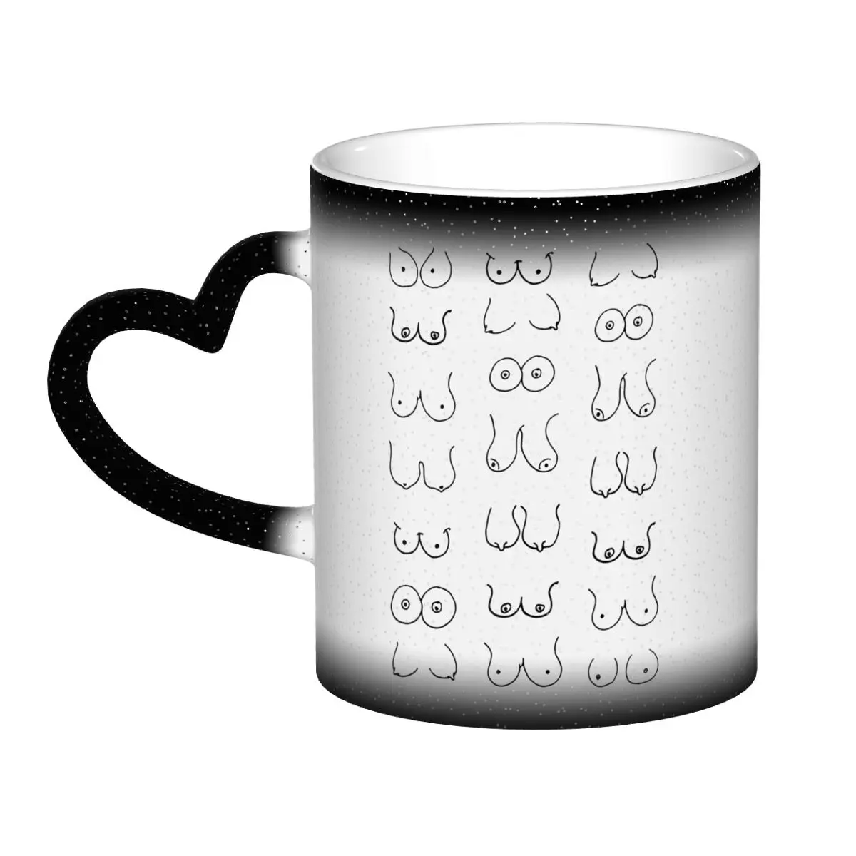 Coffee Tea Drawing - Caneca de cerâmica com desenho de