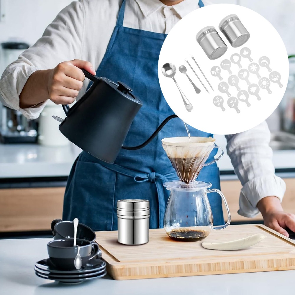 Coffee Stencil Art - Caneta de Latte Art em Aço
