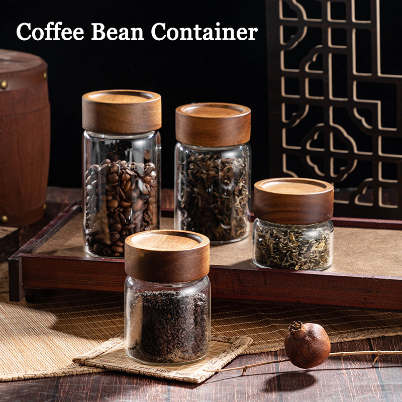 Coffee Tea Display - Recipiente de armazenamento de grãos de