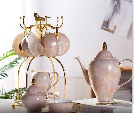 Coffee Tea Creamer - Conjunto de café de porcelana de