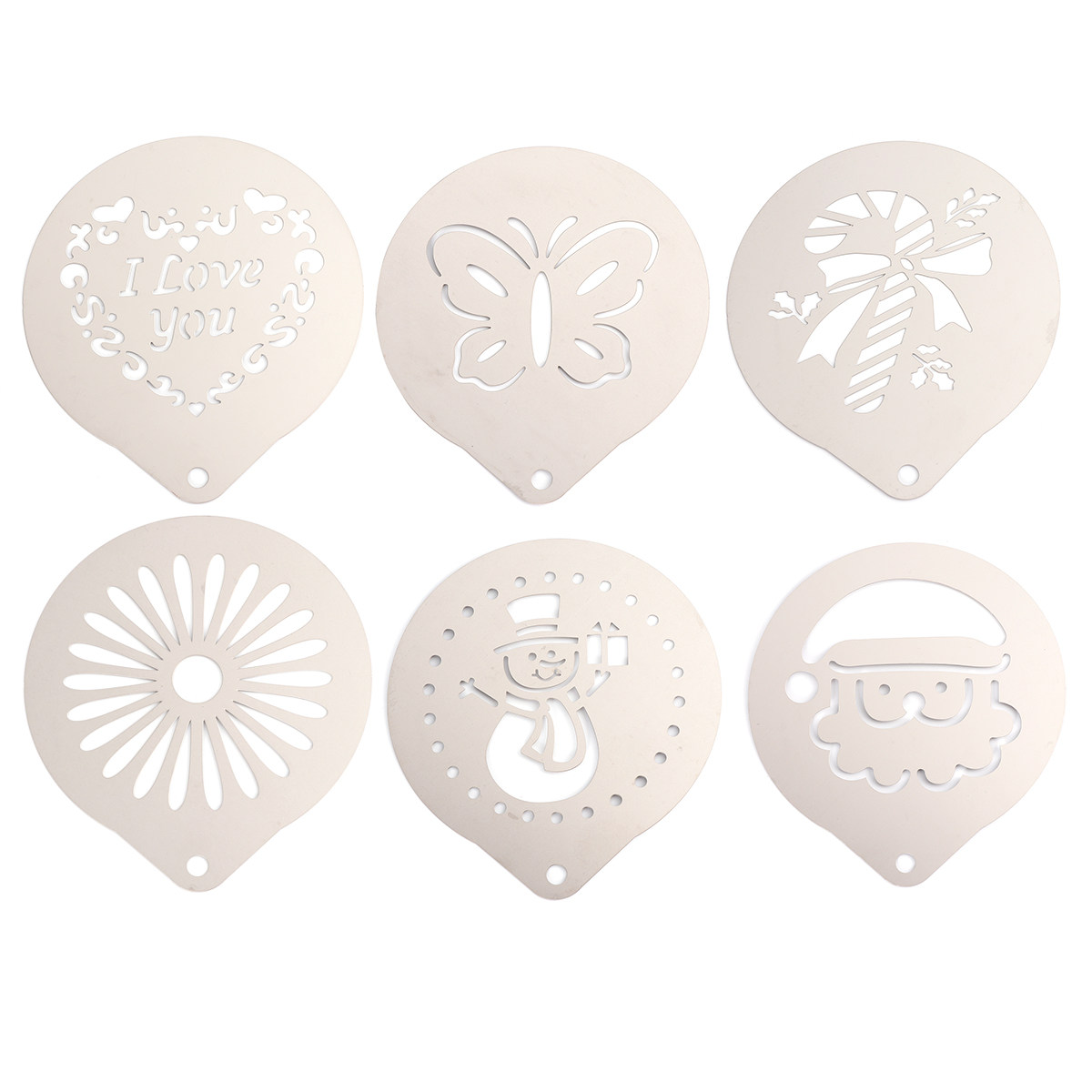 Coffee Stencil Art - Conjunto de 1 Estêncil para Café