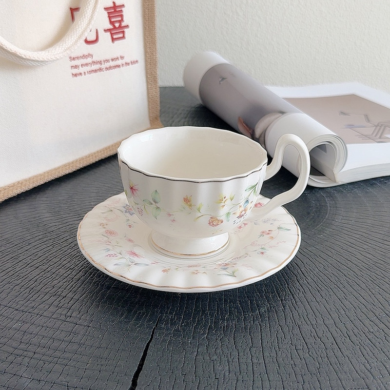Coffee Tea Drawing - Conjunto de Xícaras de Café com