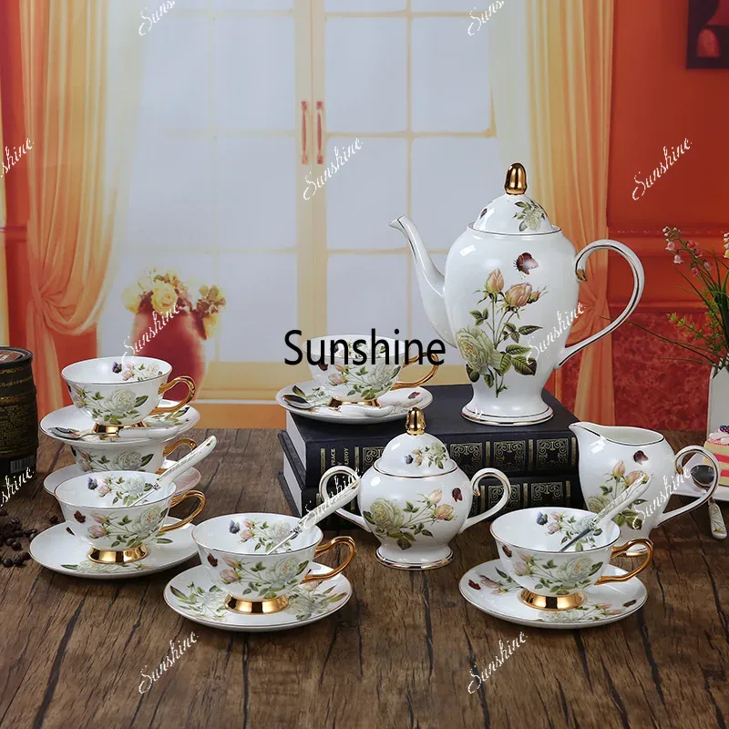 Coffee Tea Creamer - Conjunto de café de porcelana estilo
