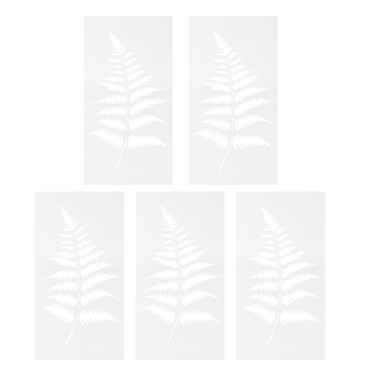 Coffee Stencil Art - Conjunto de 5 Estênceis de Folhas