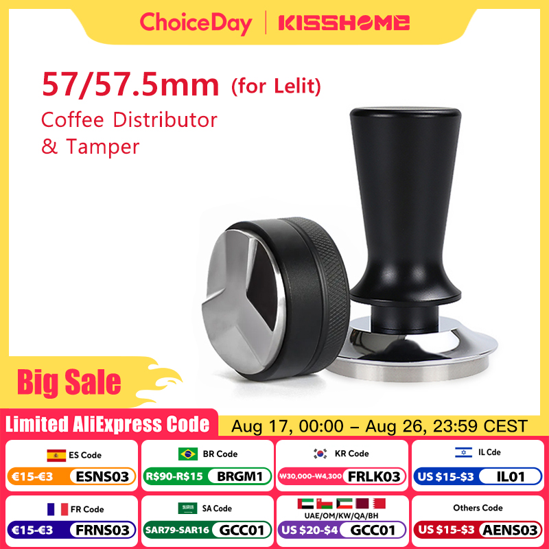Coffee Tea Press - Tamper de café 57mm 57.5mm, pressão