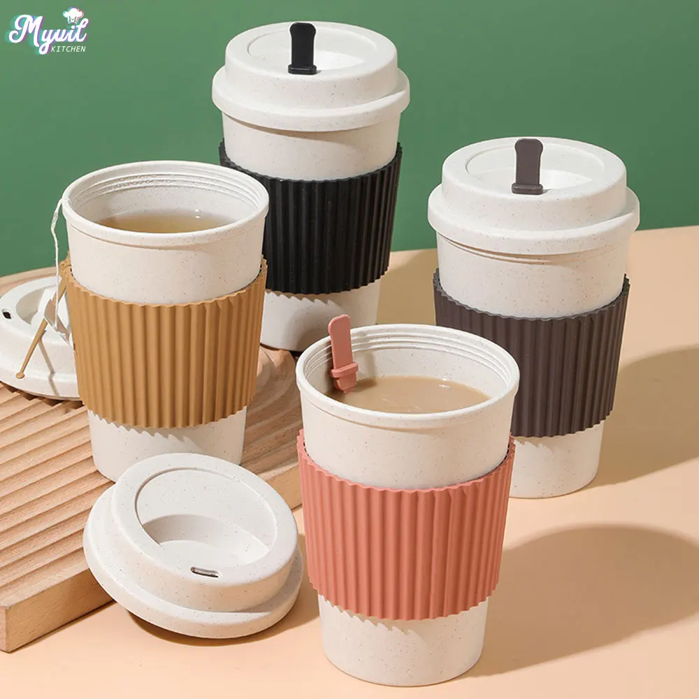 Coffee Tea Flask - Xícaras de café com tampas, 450ml,