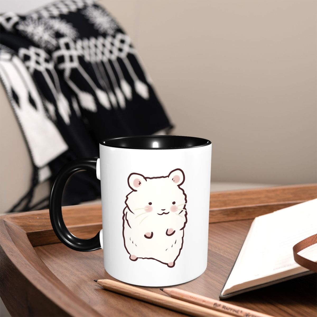 Coffee Tea Drawing - Caneca de Cerâmica Engraçada com Desenho