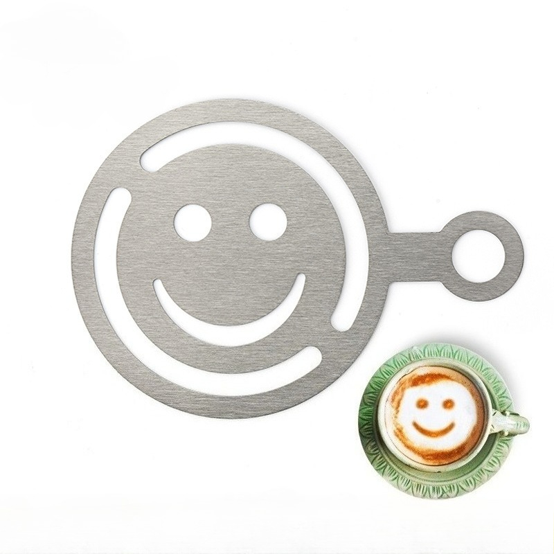 Coffee Stencil Art - Estêncil de aço inoxidável para arte