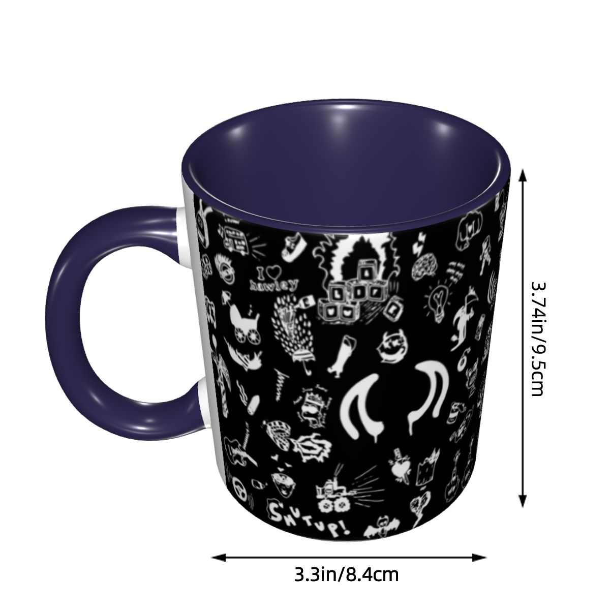 Caneca de Cerâmica Engraçada c - Coffee Tea Drawing avaliação e preço