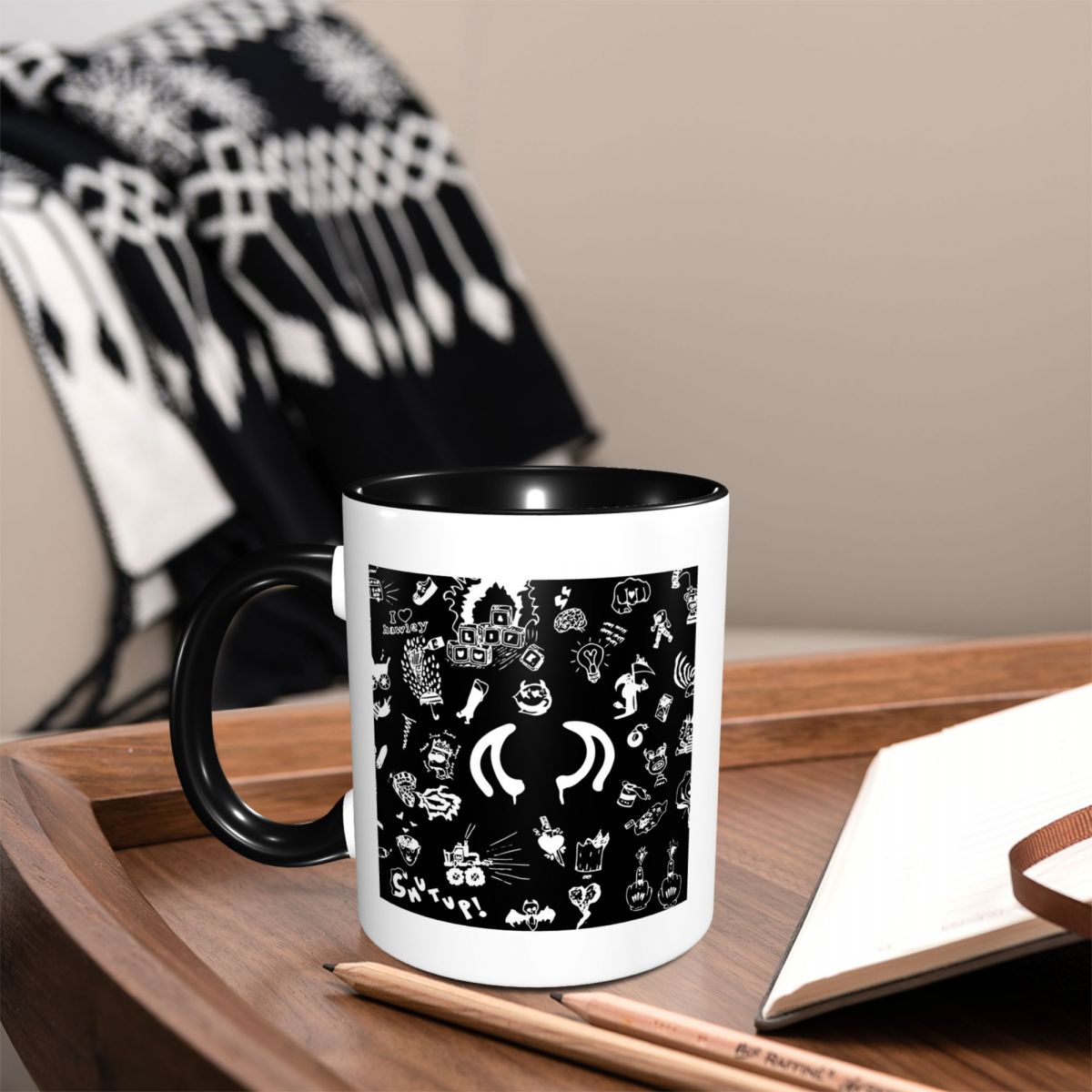 Caneca de Cerâmica Engraçada c - Coffee Tea Drawing avaliação e preço