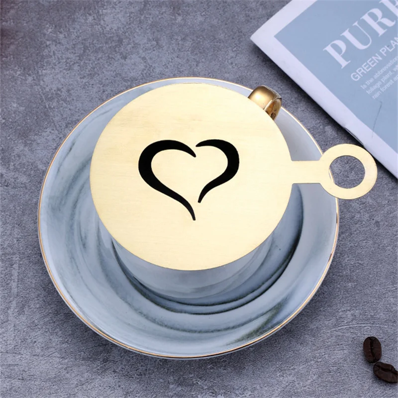 Conjunto de 4 Estênceis Dourad - Coffee Stencil Art avaliação e preço