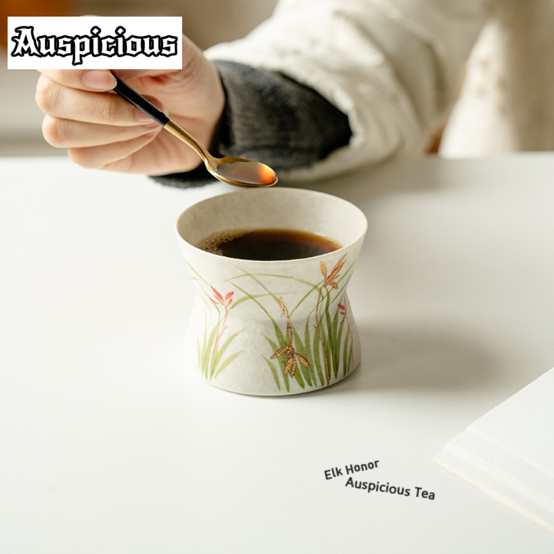 180ml desenho de ouro pintado  - Coffee Tea Drawing avaliação e preço