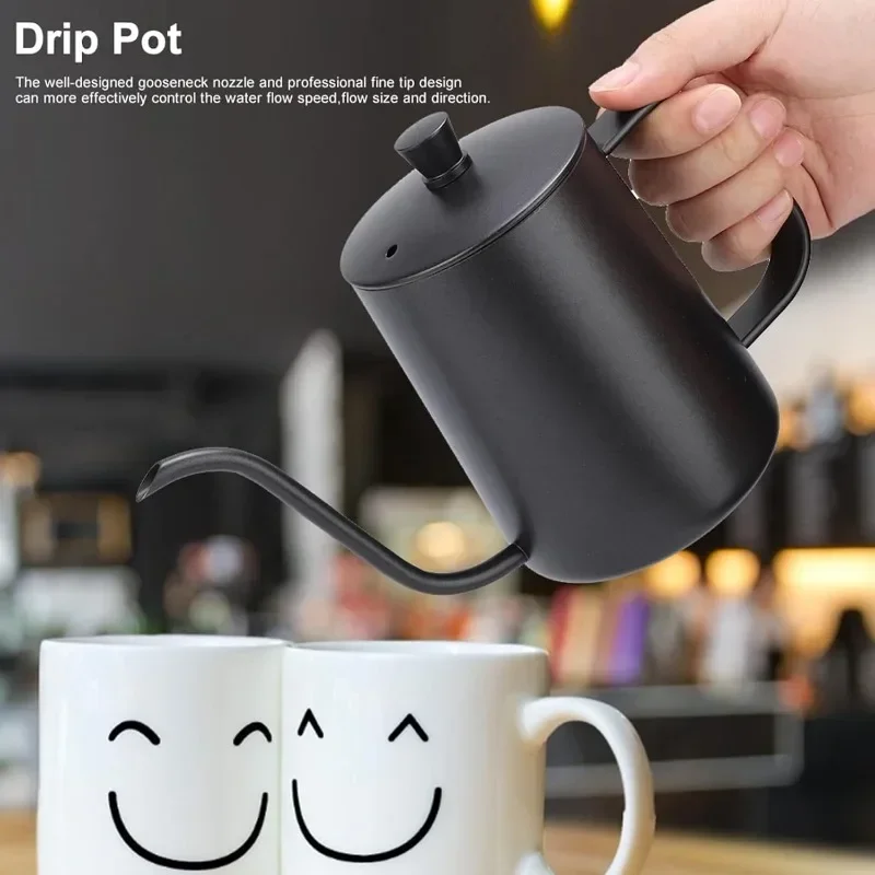 Chaleira de gotejamento de aço - Coffee Tea Pot avaliação e preço