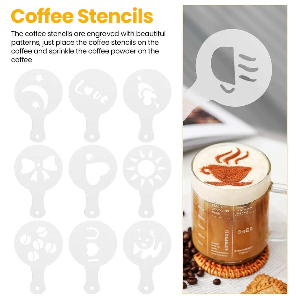 Caneta de Latte Art em Aço Ino - Coffee Stencil Art avaliação e preço