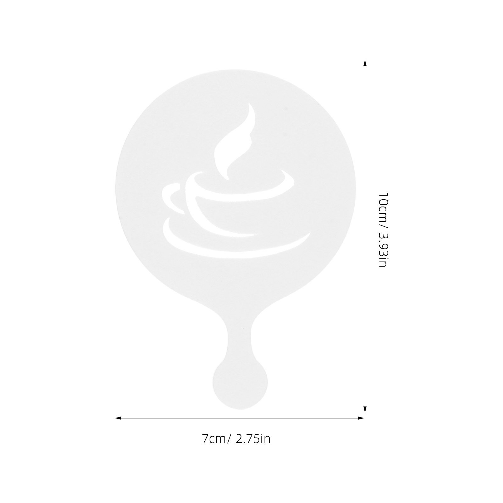 8 Peças de Estênceis para Latt - Coffee Stencil Art avaliação e preço
