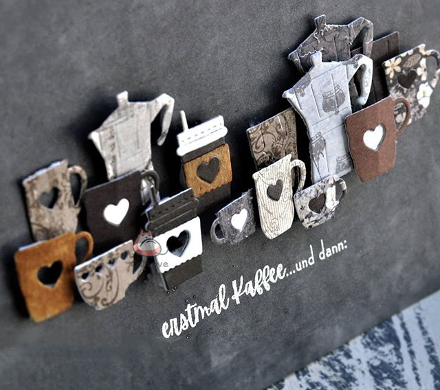 Catlove xícara de café corte d - Coffee Stencil Art avaliação e preço
