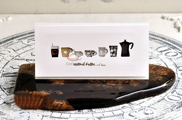 Catlove xícara de café corte d - Coffee Stencil Art avaliação e preço