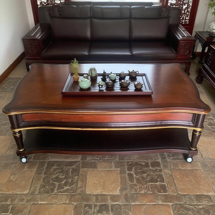 Mesa de centro retrô de madeir - Coffee Tea Drawing avaliação e preço