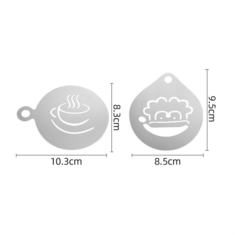 12pçs modelo de espuma de café - Coffee Stencil Art avaliação e preço
