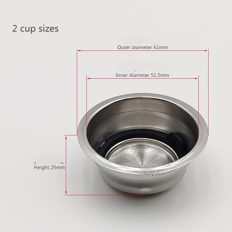 51mm filtro poroso pressurizad - Coffee Tea Press avaliação e preço