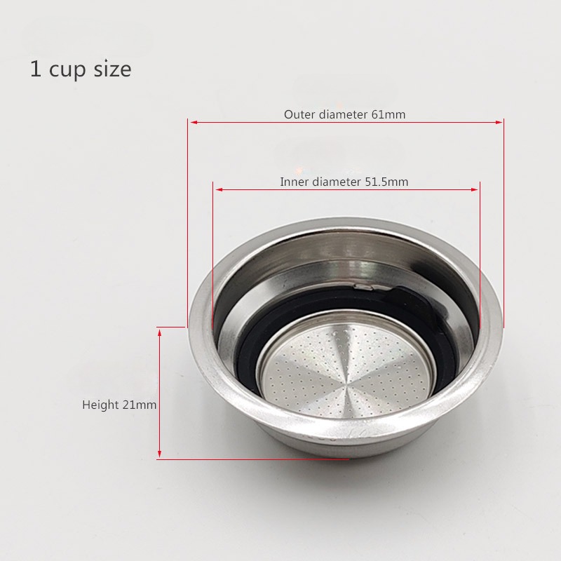51mm filtro poroso pressurizad - Coffee Tea Press avaliação e preço