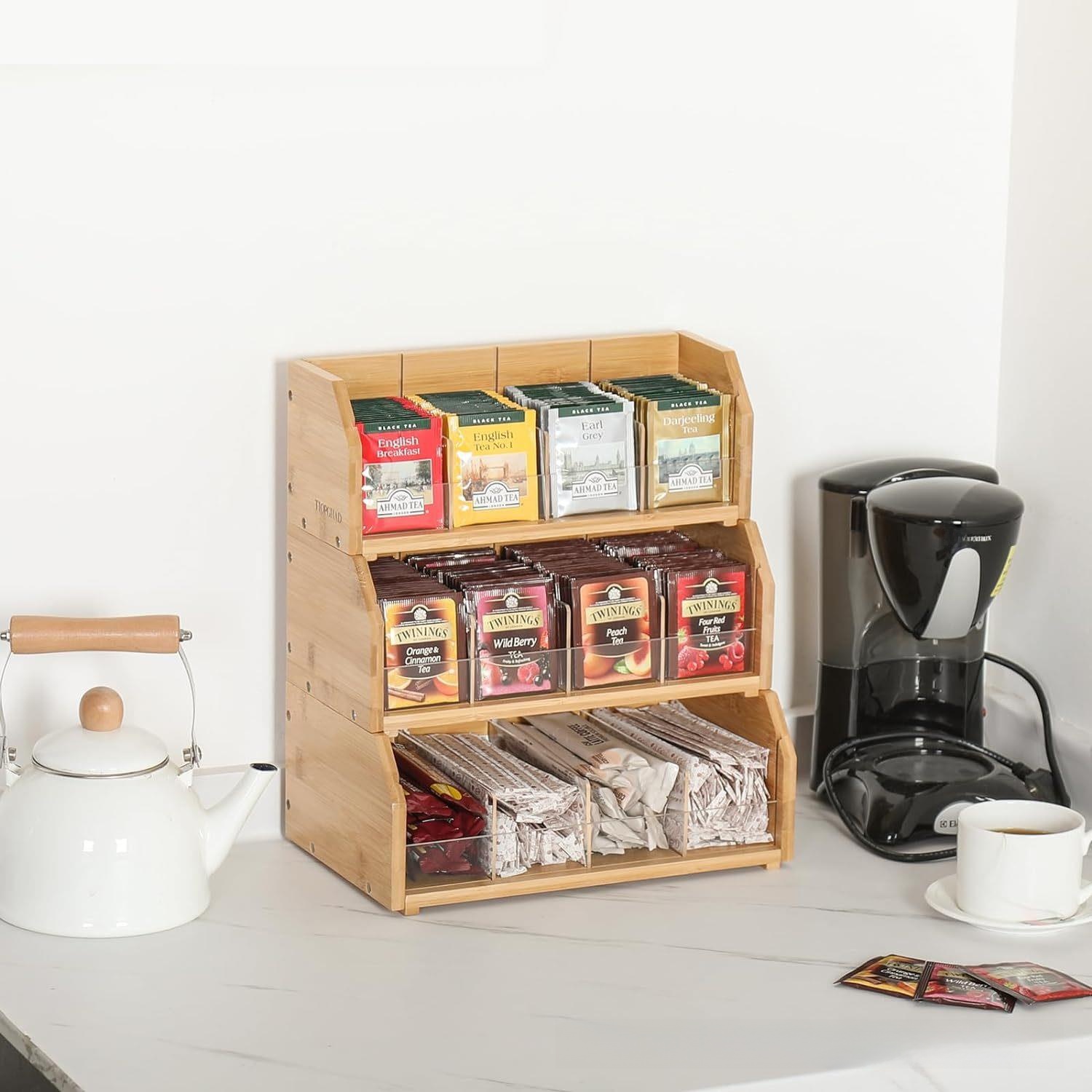 Caixa Organizadora de Chá em B - Coffee Tea Display avaliação e preço