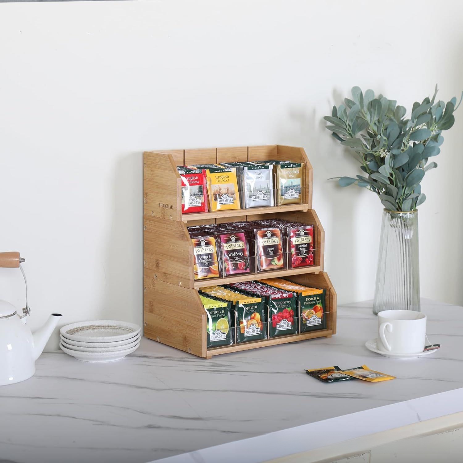 Caixa Organizadora de Chá em B - Coffee Tea Display avaliação e preço