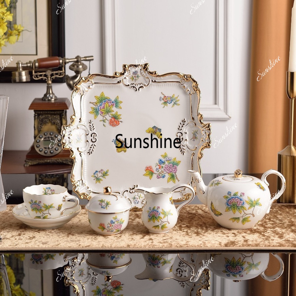 Conjunto de Chá da Tarde Flora - Coffee Tea Creamer avaliação e preço