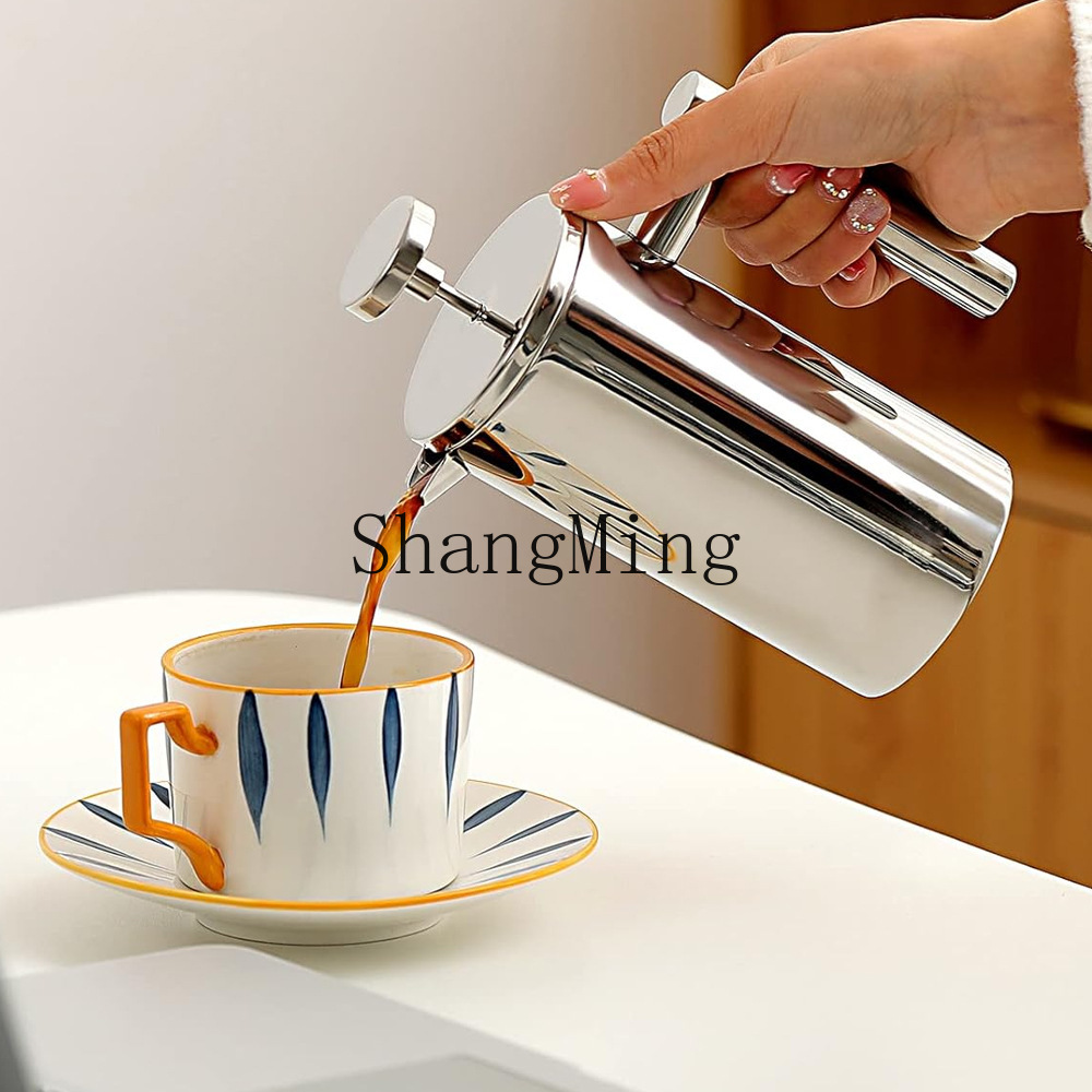 Cafeteira francesa de aço inox - Coffee Tea Press avaliação e preço