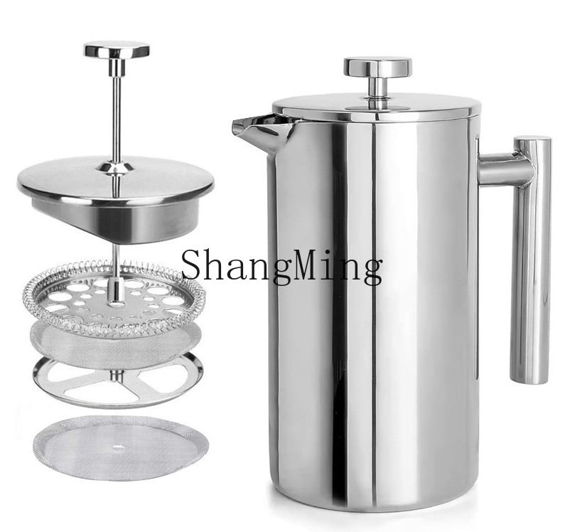 Cafeteira francesa de aço inox - Coffee Tea Press avaliação e preço