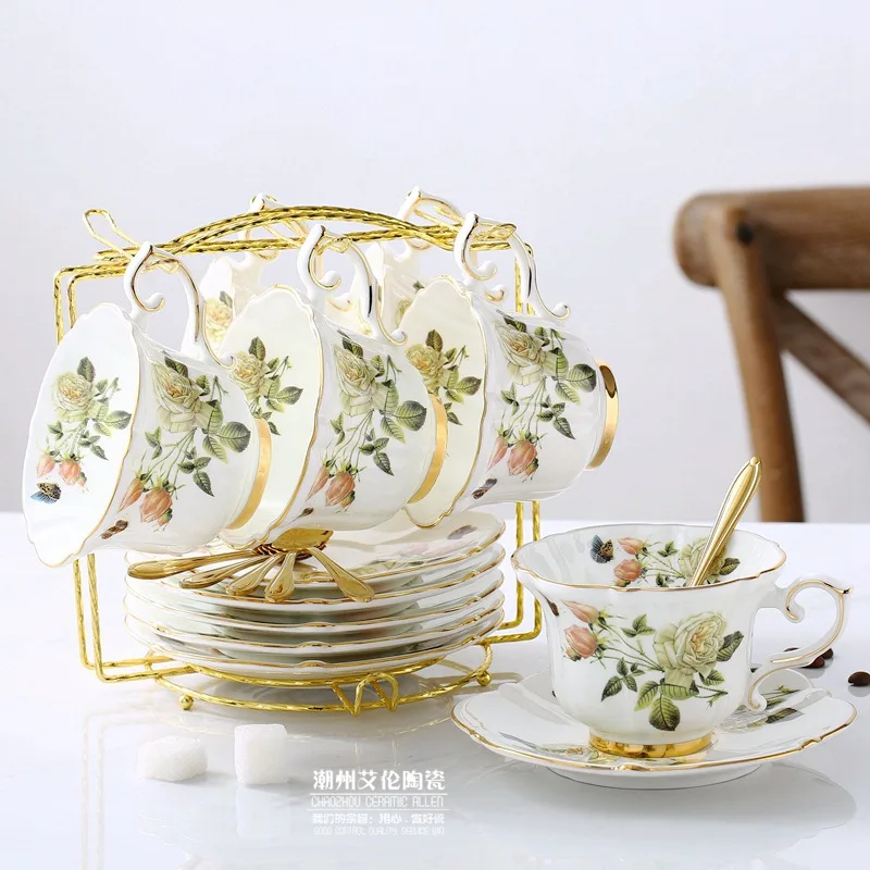 osso china conjunto de café es - Coffee Tea Creamer avaliação e preço