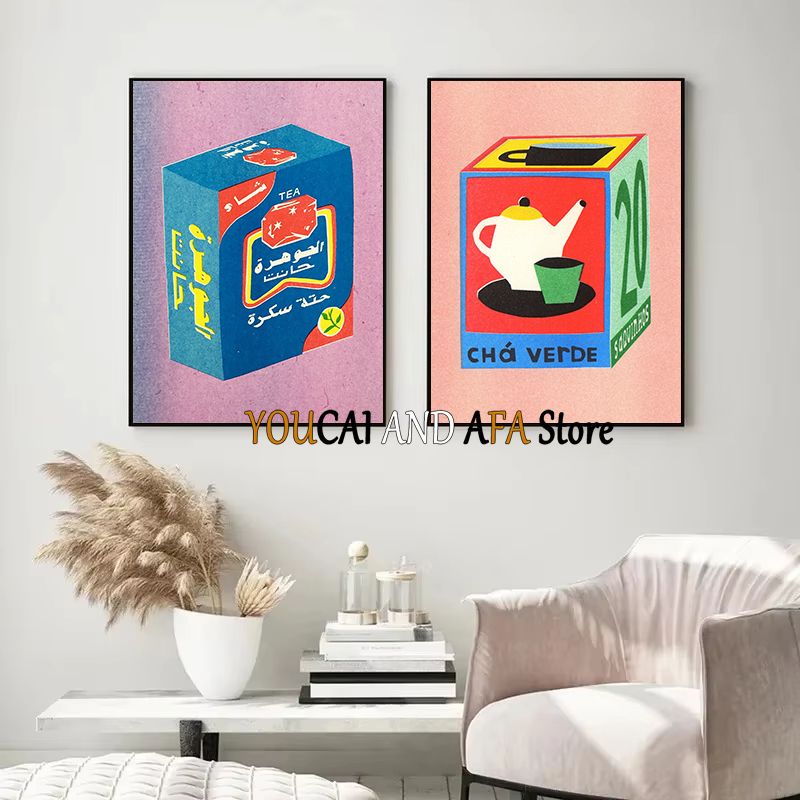 Pôster de Bebidas Abstratas: L - Coffee Tea Drawing avaliação e preço